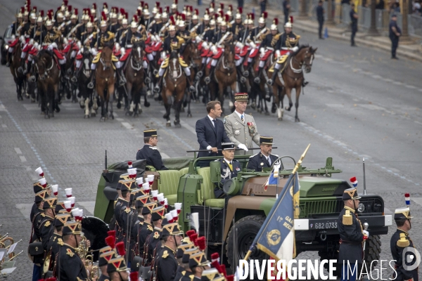 14 juillet 2019 : cérémonie et défilé sur les Champs-Elysees