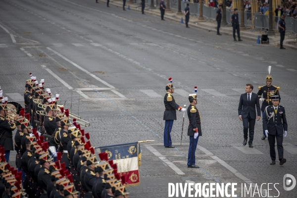 14 juillet 2019 : cérémonie et défilé sur les Champs-Elysees