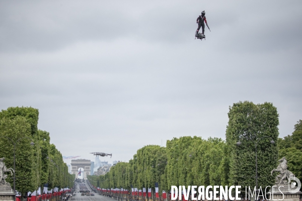 14 juillet 2019 : cérémonie et défilé sur les Champs-Elysees