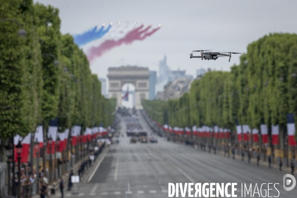 14 juillet 2019 : cérémonie et défilé sur les Champs-Elysees