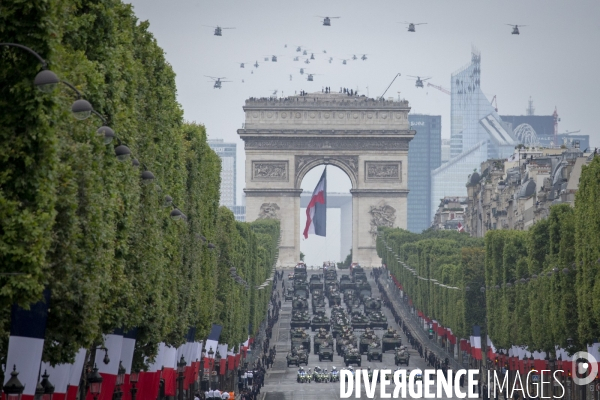 14 juillet 2019 : cérémonie et défilé sur les Champs-Elysees