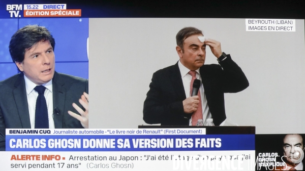 Conference de presse carlos ghosn a beyrouth