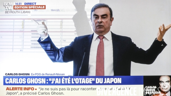 Conference de presse carlos ghosn a beyrouth