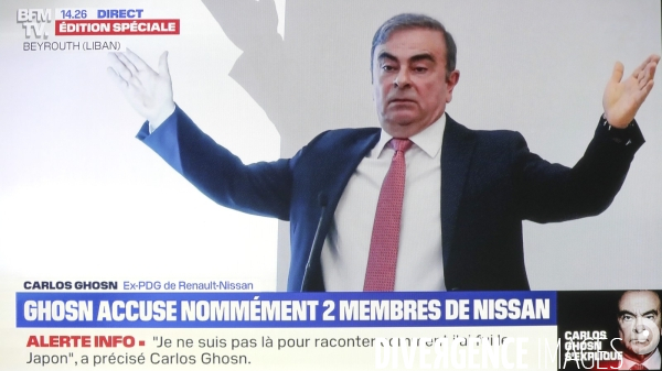 Conference de presse carlos ghosn a beyrouth