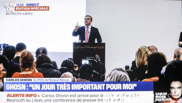 Conference de presse carlos ghosn a beyrouth