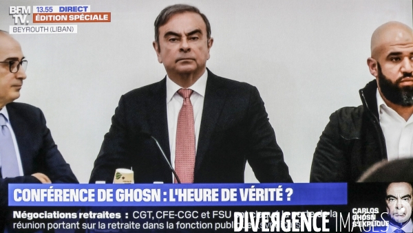 Conference de presse carlos ghosn a beyrouth