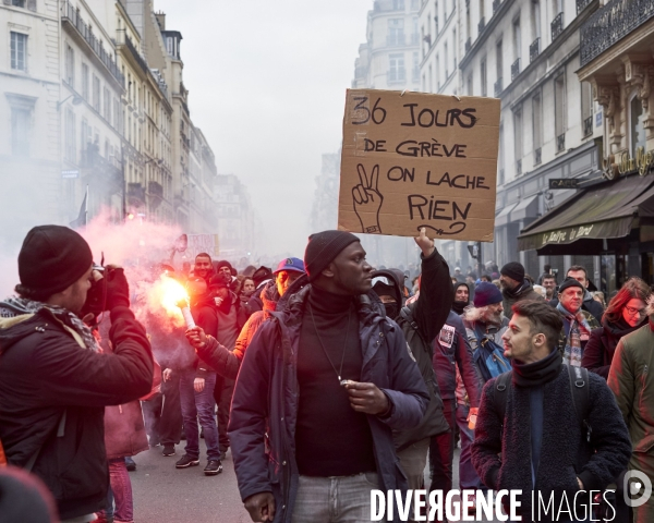 Paris, La manifestation contre la réforme des retraites