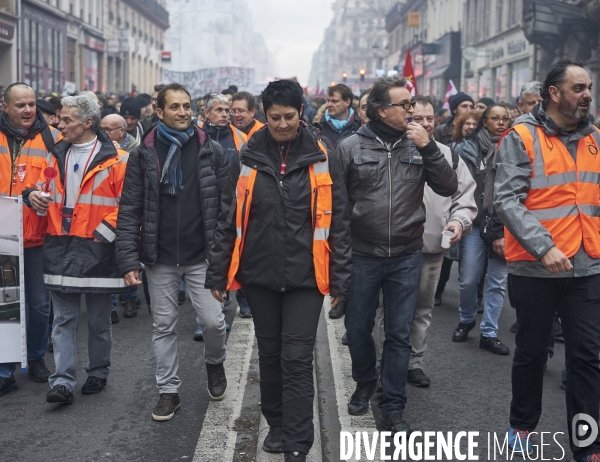 Paris, La manifestation contre la réforme des retraites