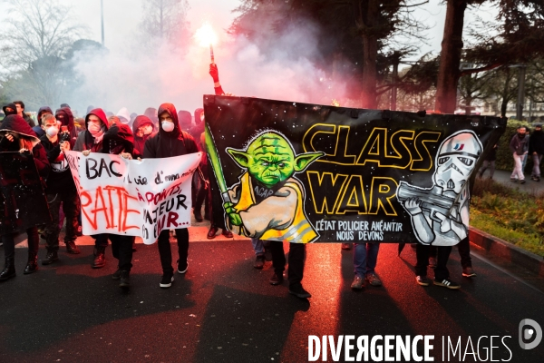 Manifestation contre la réforme des retraites à Nantes
