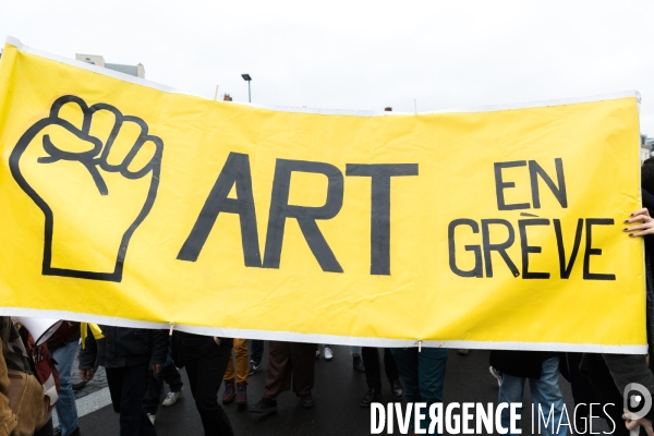 Manifestation contre la réforme des retraites à Nantes