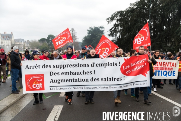 Manifestation contre la réforme des retraites à Nantes