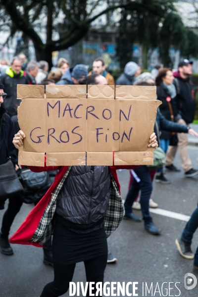 Manifestation contre la réforme des retraites à Nantes