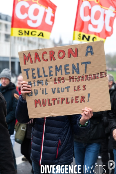 Manifestation contre la réforme des retraites à Nantes