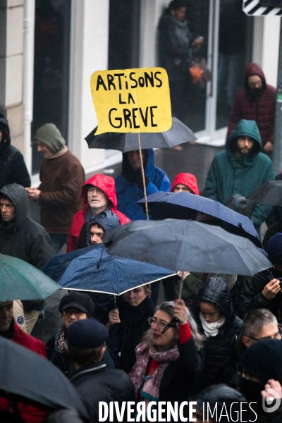 Manifestation contre la réforme des retraites à Nantes