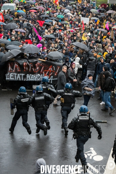 Manifestation contre la réforme des retraites à Nantes