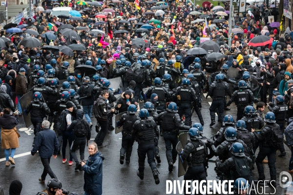 Manifestation contre la réforme des retraites à Nantes