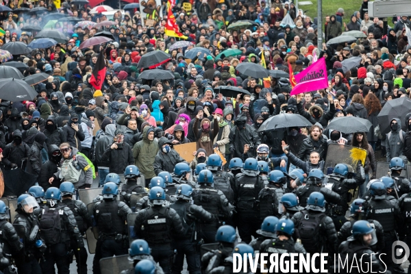 Manifestation contre la réforme des retraites à Nantes