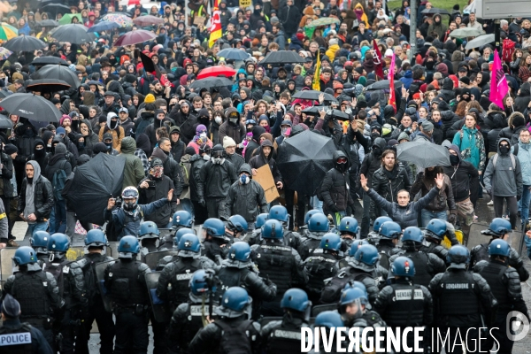 Manifestation contre la réforme des retraites à Nantes