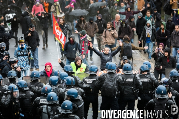 Manifestation contre la réforme des retraites à Nantes