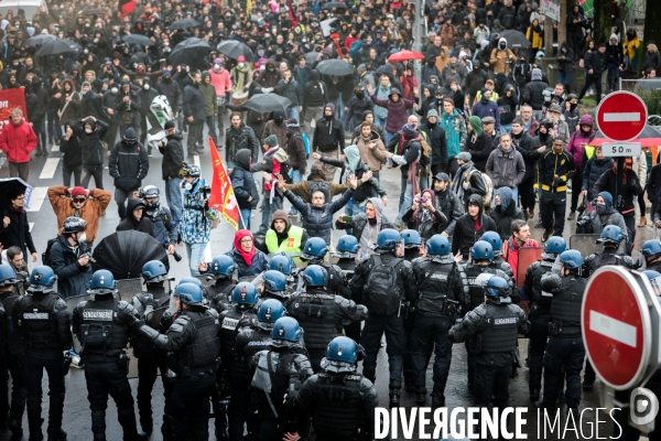 Manifestation contre la réforme des retraites à Nantes