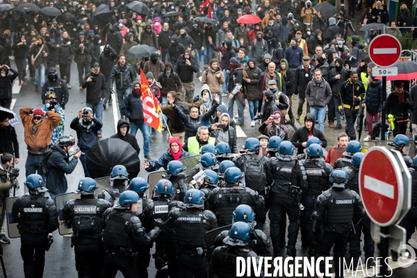 Manifestation contre la réforme des retraites à Nantes