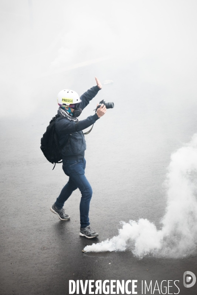 Manifestation contre la réforme des retraites à Nantes