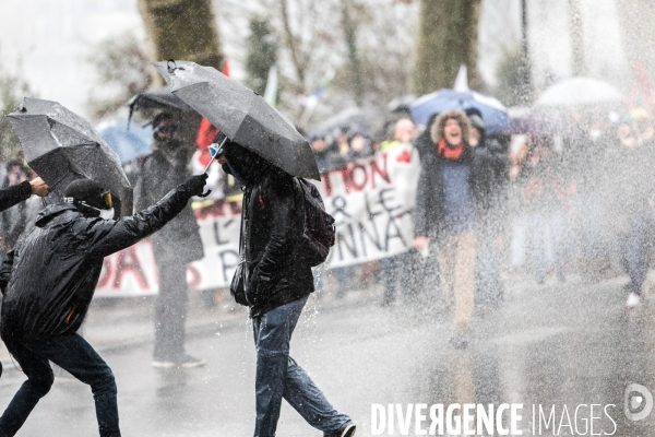 Manifestation contre la réforme des retraites à Nantes