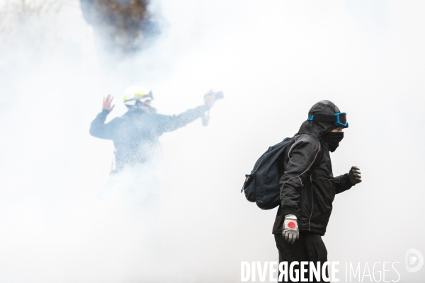 Manifestation contre la réforme des retraites à Nantes