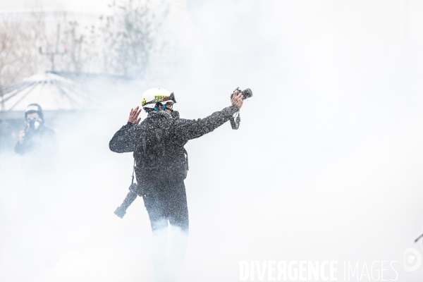 Manifestation contre la réforme des retraites à Nantes