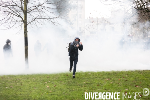 Manifestation contre la réforme des retraites à Nantes