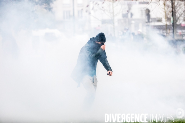 Manifestation contre la réforme des retraites à Nantes