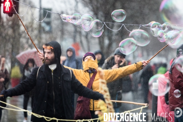 Manifestation contre la réforme des retraites à Nantes