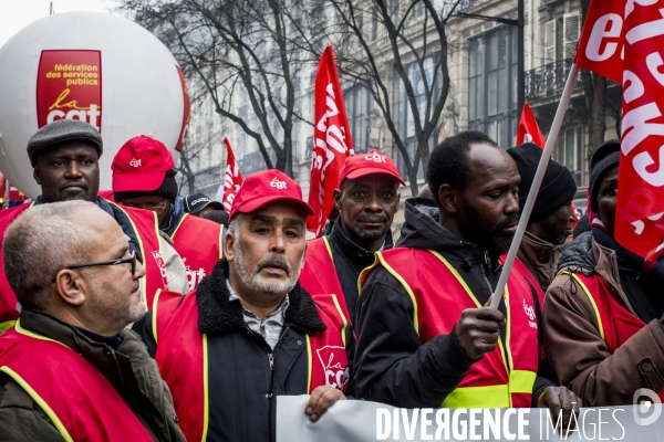 Paris 09.01.2020 - Mobilisation contre la réforme des retraites