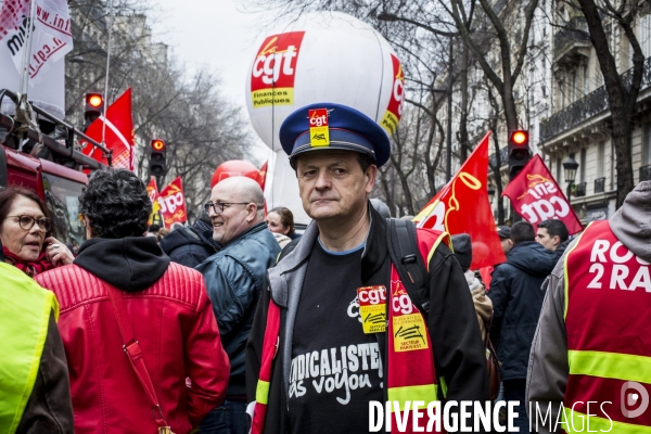 Paris 09.01.2020 - Mobilisation contre la réforme des retraites