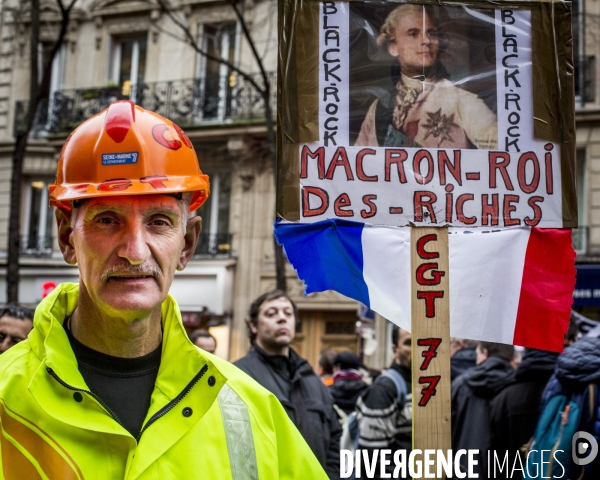 Paris 09.01.2020 - Mobilisation contre la réforme des retraites