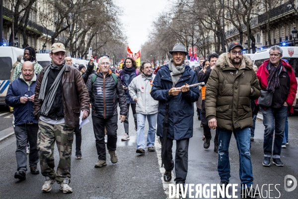 Paris 09.01.2020 - Mobilisation contre la réforme des retraites