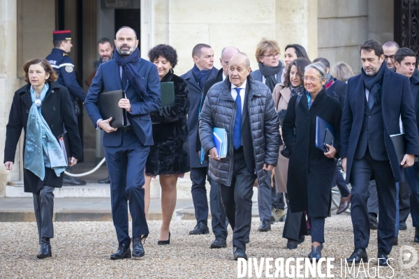 Conseil des ministres - Voeux au gouvernement