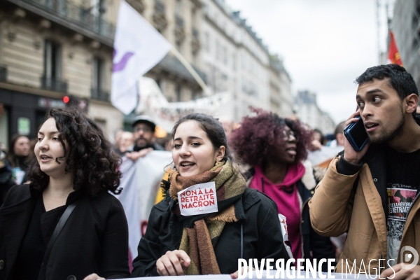 Manifestation contre la réforme des retraites 09012020