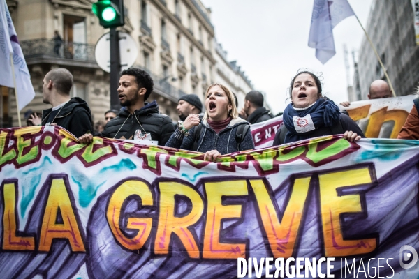 Manifestation contre la réforme des retraites 09012020