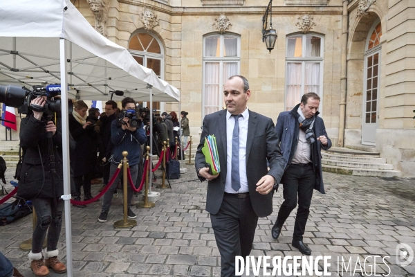 Laurent Berger, CFDT,  à Matignon