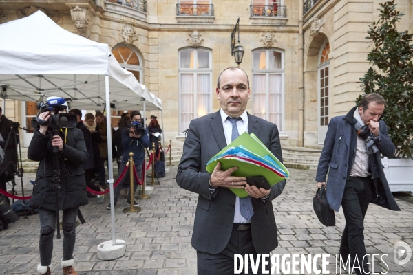 Laurent Berger, CFDT,  à Matignon