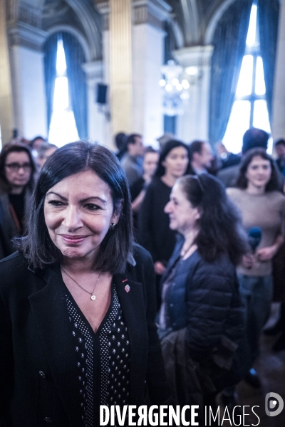 Anne Hidalgo, voeux aux élus.