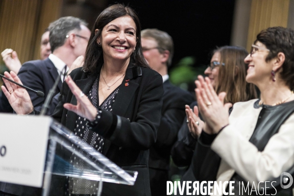 Anne Hidalgo, voeux aux élus.