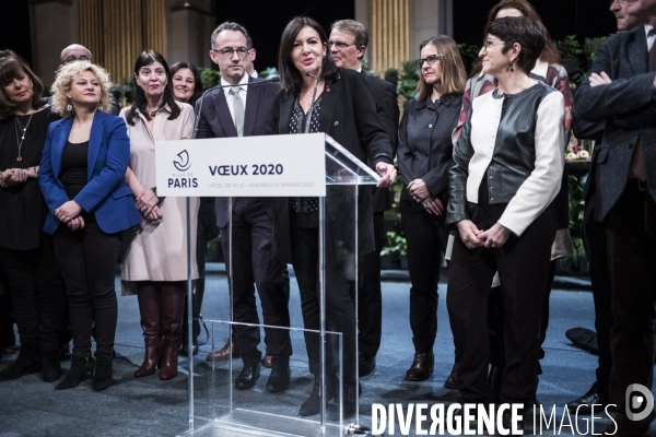 Anne Hidalgo, voeux aux élus.