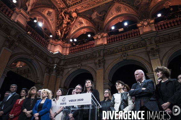 Anne Hidalgo, voeux aux élus.