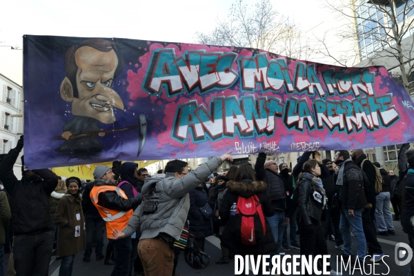 ÊManifestation contre la reforme des retraites Paris. Protest against the government s pension overhaul Paris.