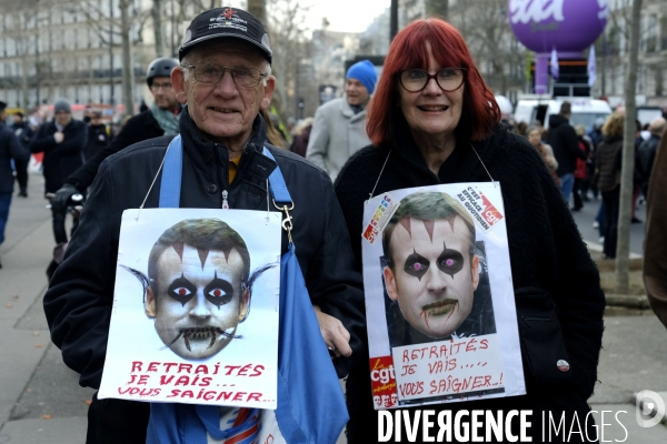 ÊManifestation contre la reforme des retraites Paris. Protest against the government s pension overhaul Paris.