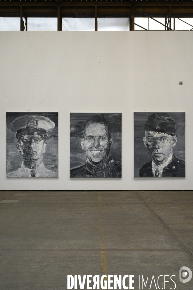 Yan Pei-Ming, peintre, dans son atelier d Ivry sur Seine