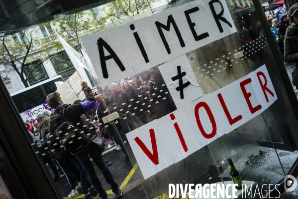 Marche contre les violences faites aux femmes.