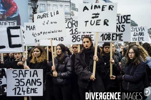 Marche contre les violences faites aux femmes.